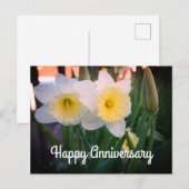 Postale Carte de vœux Daffodil pour l'anniversaire de mari (Devant / Derrière)