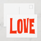 Postale Carte de voeux d'amour (Devant / Derrière)