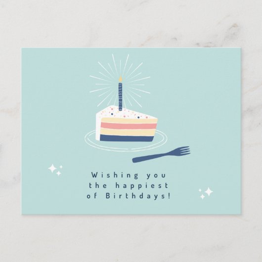 Postale Carte de vœux d'anniversaire (Devant)