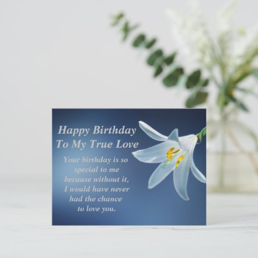 Postale Carte de vœux d'anniversaire (Debout devant)