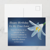 Postale Carte de vœux d'anniversaire (Devant / Derrière)