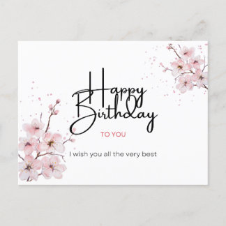 Postale Carte de vœux d'anniversaire