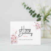 Postale Carte de vœux d'anniversaire (Debout devant)