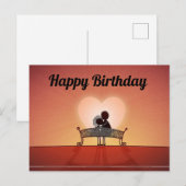 Postale Carte de vœux d'anniversaire  (Devant / Derrière)