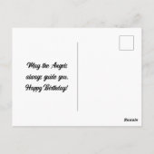 Postale Carte de vœux d'anniversaire ange adorable (Dos)
