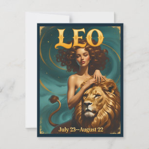Postale Carte de voeux d'anniversaire Astrologie Signe du 