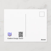 Postale Carte de voeux d'anniversaire aux fleurs de Prunus (Dos)