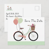 Postale Carte de vœux d'anniversaire de sauvegarde de la d (Devant / Derrière)