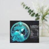 Postale Carte de voeux d'anniversaire du signe du zodiaque (Debout devant)