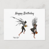 Postale Carte de vœux d'anniversaire Fées de la pluie garç (Devant)