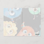 Postale carte de voeux d'anniversaire monsters inc (Dos)