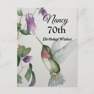 Postale Carte de vœux d'anniversaire pour le 70e anniversa