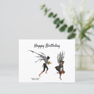 Postale Carte de vœux d'anniversaire pour les fées de la p
