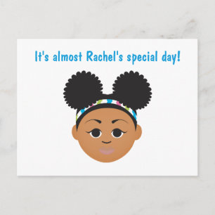 Postale Carte de vœux d'anniversaire #Proud2BNaturalMe