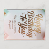 Postale Carte de voeux d'anniversaire rêvée (Devant)