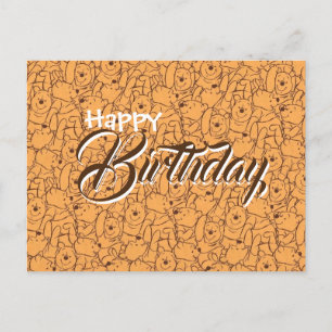 Postale carte de vœux d'anniversaire Wenny l'ours 