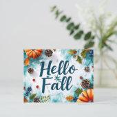 Postale Carte de vœux d'automne (Debout devant)