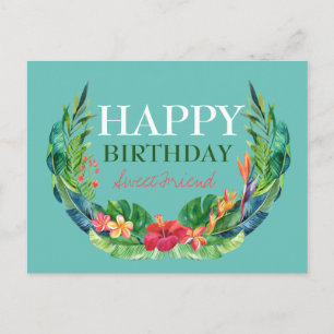 Postale Carte de vœux de anniversaire avec verset biblique