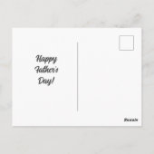 Postale Carte de voeux de Fête des pères de Bulldog Papa a (Dos)