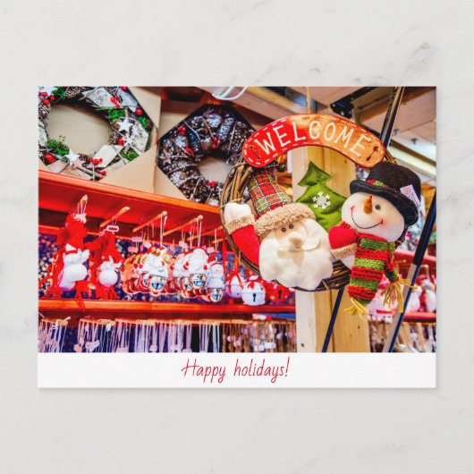 Postale Carte de vœux de fêtes (Devant)