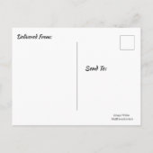 Postale Carte de vœux de fêtes (Dos)