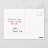 Postale Carte de vœux de fin d'année (Dos)
