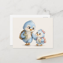 Carte de vœux de la famille Petite Amitié d'Oiseau