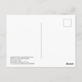 Postale carte de vœux de la légende de Clovis Ier (Dos)