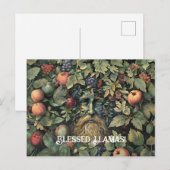 Postale Carte de vœux de Lammas Green Man (Devant / Derrière)