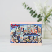 Postale Carte de voeux de l'île Catalina (Debout devant)