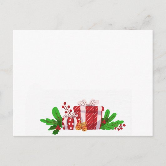 Postale Carte de Vœux de Noël (Devant)