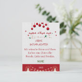 POSTALE CARTE DE VŒUX DE NOËL (Debout devant)