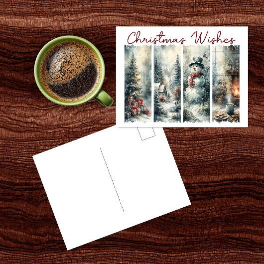 Postale Carte de vœux de Noël