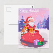 Postale Carte de vœux de Noël (Devant / Derrière)