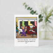 Postale Carte de vœux de Noël amusante (Debout devant)