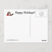 Postale Carte de vœux de Noël amusante (Dos)