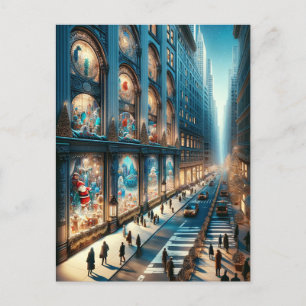 Postale Carte de vœux de Noël de la Cinquième Avenue.