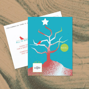 Postale Carte de vœux de Noël de l'entreprise TREE OF ART