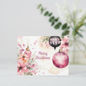 Postale Carte de vœux de Noël festive (Debout devant)