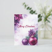 Postale Carte de vœux de Noël festive (Debout devant)