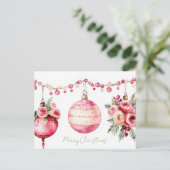 Postale Carte de vœux de Noël festive (Debout devant)