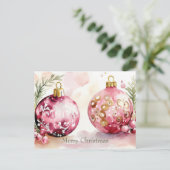 Postale Carte de vœux de Noël festive (Debout devant)