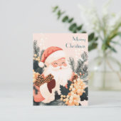 Postale Carte de vœux de Noël festive (Debout devant)