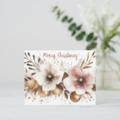Postale Carte de vœux de Noël festive (Debout devant)