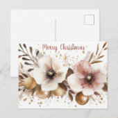 Postale Carte de vœux de Noël festive (Devant / Derrière)