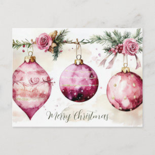Postale Carte de vœux de Noël festive et élégante