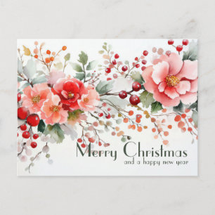 Postale Carte de vœux de Noël festive et élégante