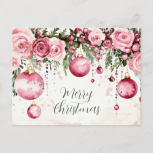 Postale Carte de vœux de Noël festive et élégante