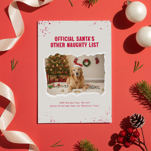 Postale Carte de vœux de Noël humoristique avec photo de c