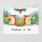 Postale Carte de vœux de Noël joyeux  (Devant)